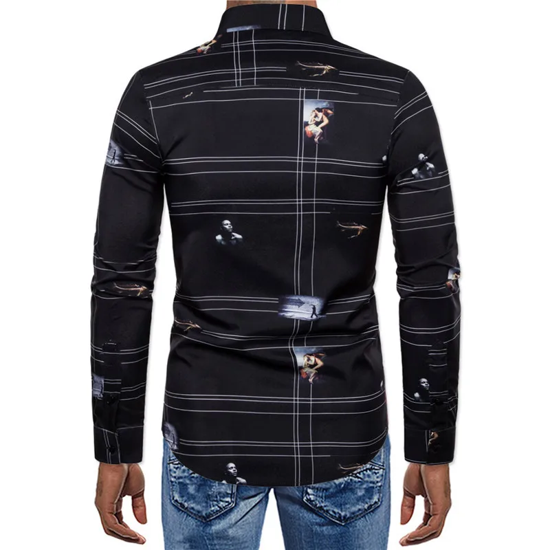 2020 Print Causal Mens Shirt Cotton Fashion Long Sleeves Spring Button Up Shirt
2020 Print Causal Mens Shirt Cotton Fashion Long Sleeves Spring Button Up Shirt