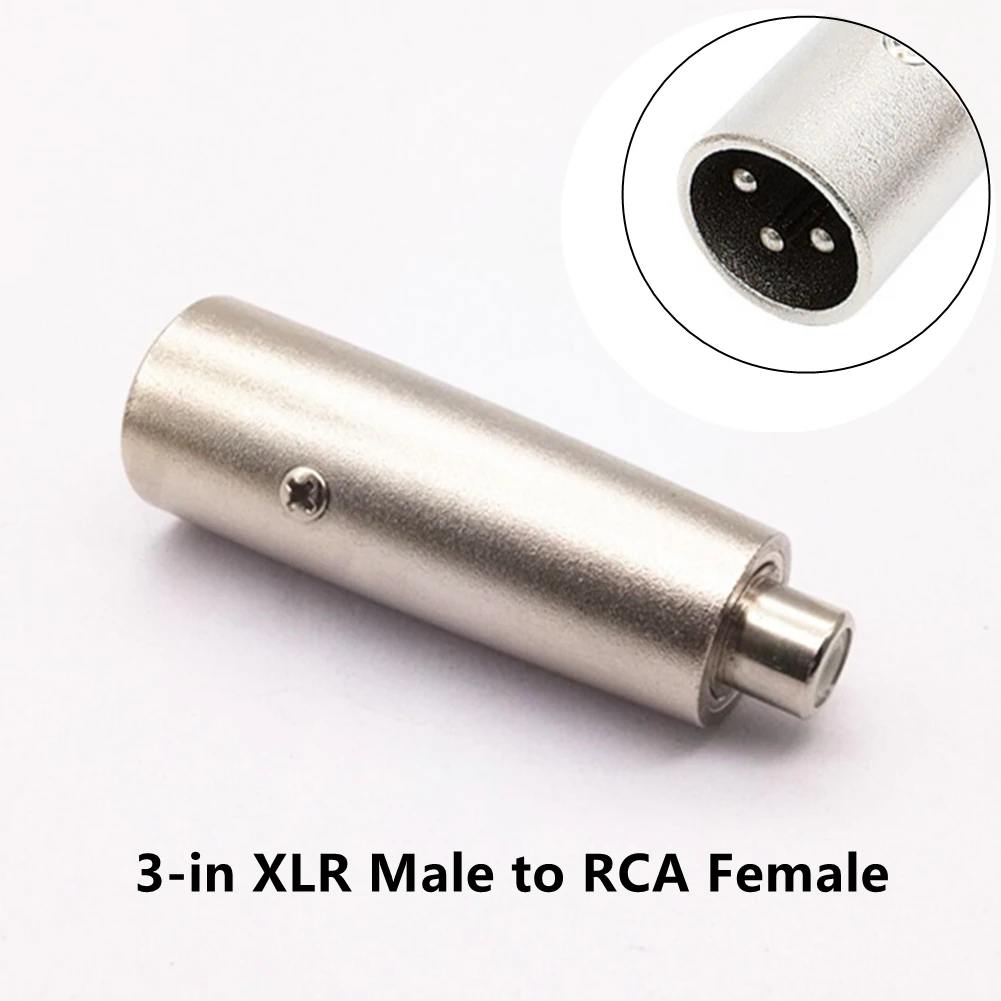 3 Pin XLR Plug Male To RCA Female Audio Cable Jack Connector Microphone Adapter For Performing Live Musicians Jack Adapter
3 Pin XLR Plug Male To RCA Female Audio Cable Jack Connector Microphone Adapter For Performing Live Musicians Jack Adapter