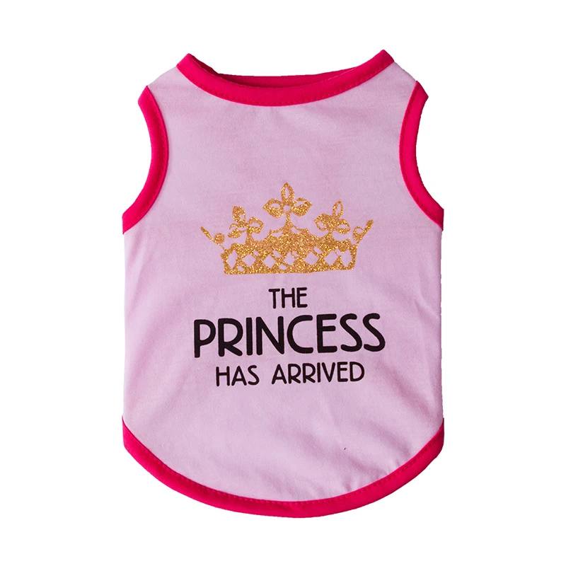 Cute Princess Crown Print Pet Dog Vest Sleeveless Summer Vest Cotton Dog Clothes for Small Dogs Vest T-shirts Puppy Clothings
Cute Princess Crown Print Pet Dog Vest Sleeveless Summer Vest Cotton Dog Clothes for Small Dogs Vest T-shirts Puppy Clothings