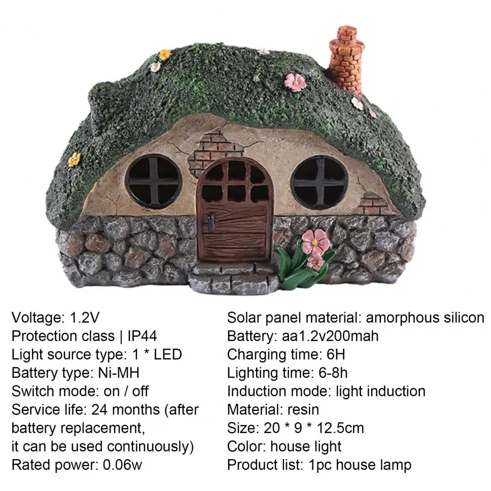 Outdoor Garden Resin Illuminated House Ornament Craft Decoration Home Courtyard Creative Solar House Lamp Sculpture
Outdoor Garden Resin Illuminated House Ornament Craft Decoration Home Courtyard Creative Solar House Lamp Sculpture
