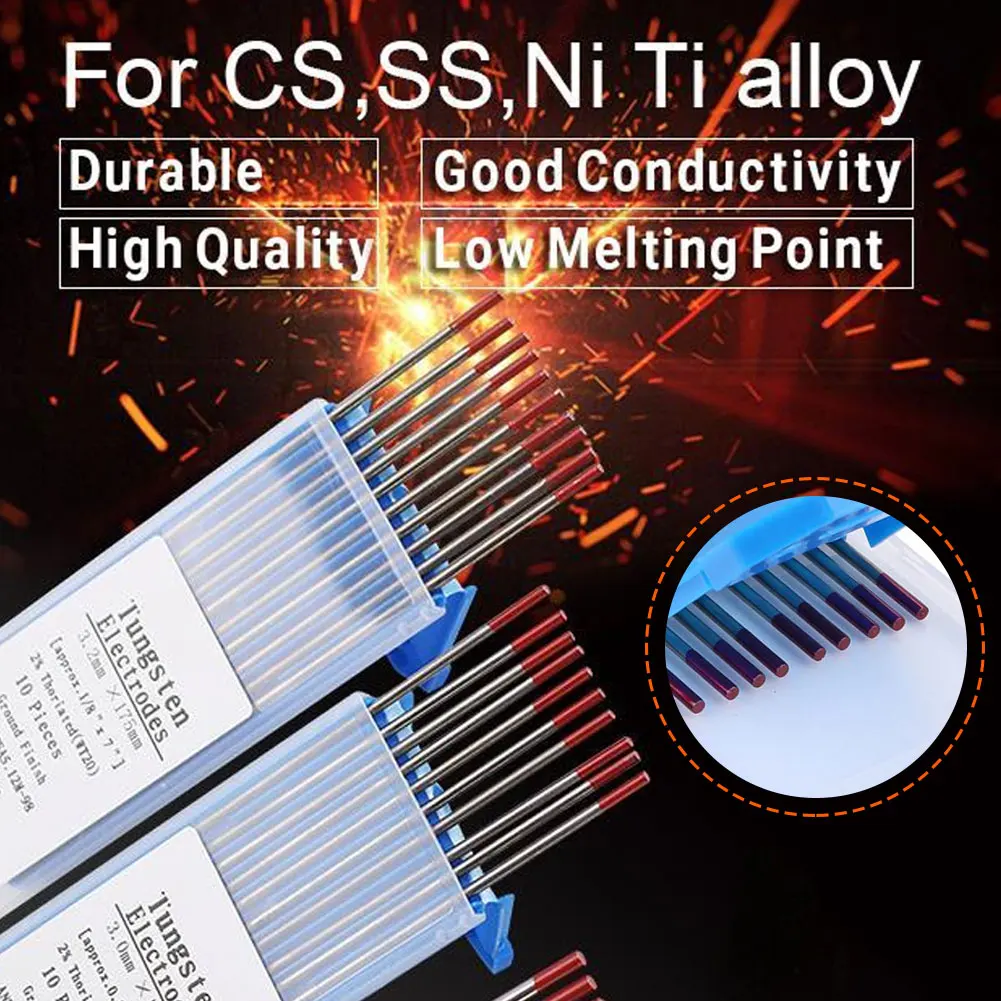 Welding Tungsten Electrode Rare Earth Blend 2.4x150mm EWG Purple Non-Radioactive TIG Welding Accessories 10PCS
Welding Tungsten Electrode Rare Earth Blend 2.4x150mm EWG Purple Non-Radioactive TIG Welding Accessories 10PCS