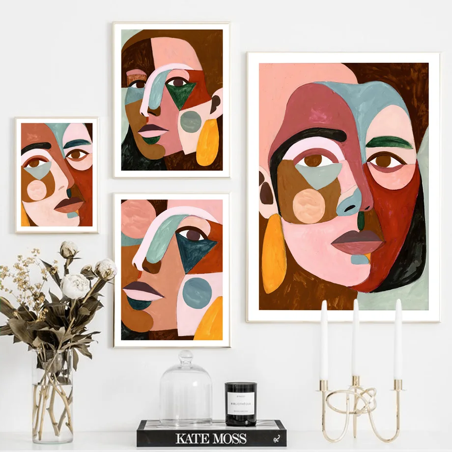Woman Face Geometry Color Block Abstract Wall Art Canvas Painting Nordic Posters And Prints Wall Pictures For Living Room Decor 
Woman Face Geometry Color Block Abstract Wall Art Canvas Painting Nordic Posters And Prints Wall Pictures For Living Room Decor