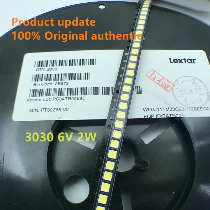 Оригинальный светодиодный Диод Lextar SMD 500 6 в 2 Вт 3030 Вт холодный белый Высокая мощность для ремонта подсветки ЖК-дисплея 1,5 шт.
Оригинальный светодиодный Диод Lextar SMD 500 6 в 2 Вт 3030 Вт холодный белый Высокая мощность для ремонта подсветки ЖК-дисплея 1,5 шт.