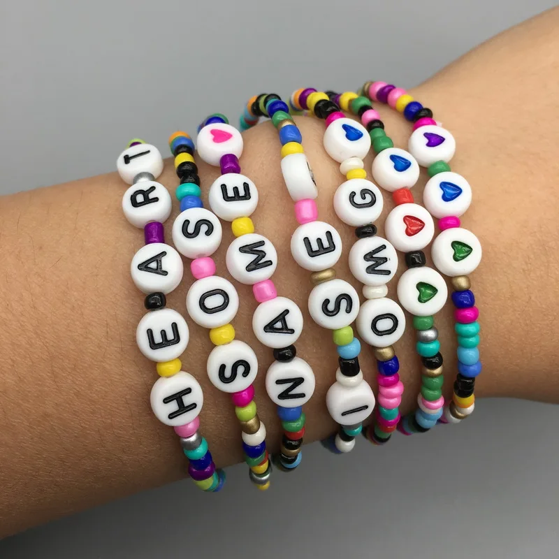 fashion new custom Couple Letter Beads His and Her Bracelet Men Women Name Bracelets DIY Jewelry
fashion new custom Couple Letter Beads His and Her Bracelet Men Women Name Bracelets DIY Jewelry