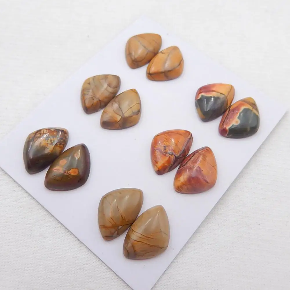 Popular jewelry 12 PCS Of Multi-Color Picasso Jasper,Semi-precious stones, Jewelry accessories Cabochons 15x9x4mm10.5g
Popular jewelry 12 PCS Of Multi-Color Picasso Jasper,Semi-precious stones, Jewelry accessories Cabochons 15x9x4mm10.5g