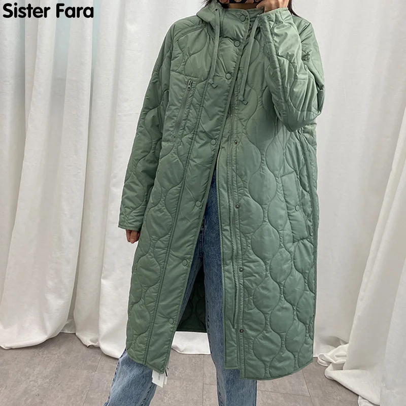 Зимняя парка 2021Sister Fara, теплая куртка, пальто, женское однотонное Свободное длинное пальто с капюшоном, женская верхняя одежда с длинным рука...
Зимняя парка 2021Sister Fara, теплая куртка, пальто, женское однотонное Свободное длинное пальто с капюшоном, женская верхняя одежда с длинным рука...