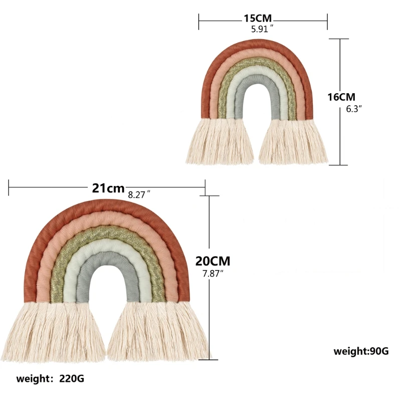 INS Style Room Decoration Handmade Woven Cotton Rope Rainbow Hanging Decoration Wall Hanging Decor Photo Props
INS Style Room Decoration Handmade Woven Cotton Rope Rainbow Hanging Decoration Wall Hanging Decor Photo Props