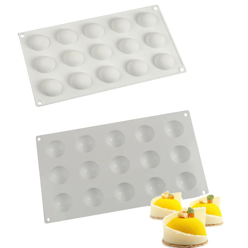 Geetest 15 Semicircular Mousse Cake Mold French Dessert Silicone Mold Chocolate Mousse Cake Mold 
Geetest 15 Semicircular Mousse Cake Mold French Dessert Silicone Mold Chocolate Mousse Cake Mold