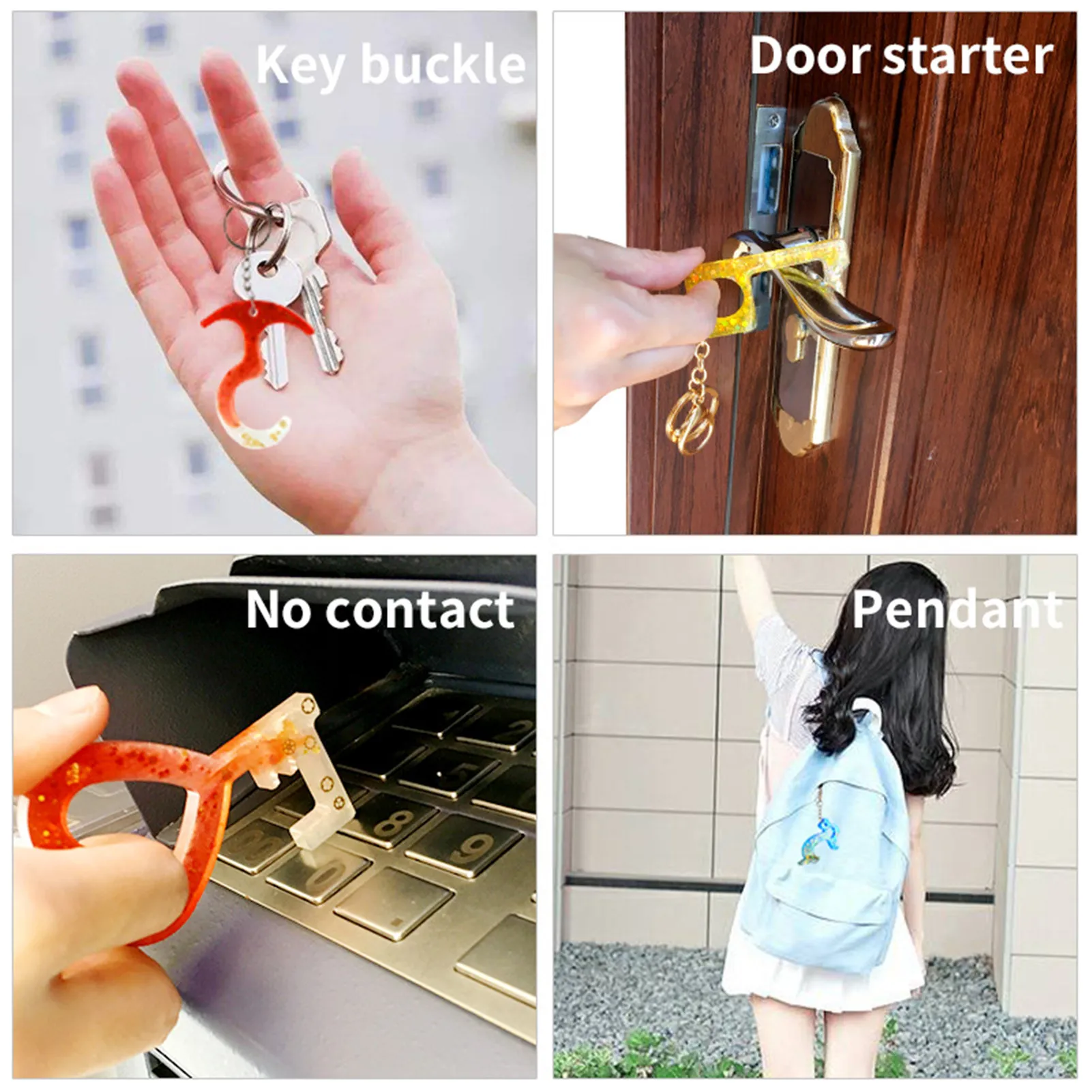 DIY handmade non-contact key mold, epoxy mold, silicone door opening artifact, key chain pendant
DIY handmade non-contact key mold, epoxy mold, silicone door opening artifact, key chain pendant