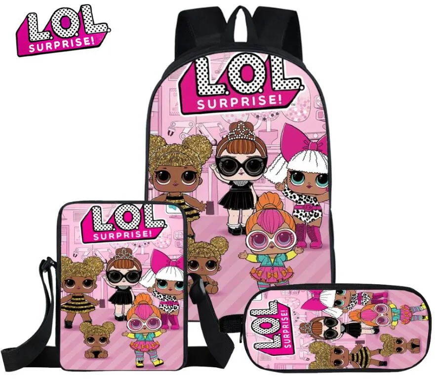 L.O.L.surprise! Рюкзак для девочек 3 шт./компл.|Плюшевые рюкзаки| |