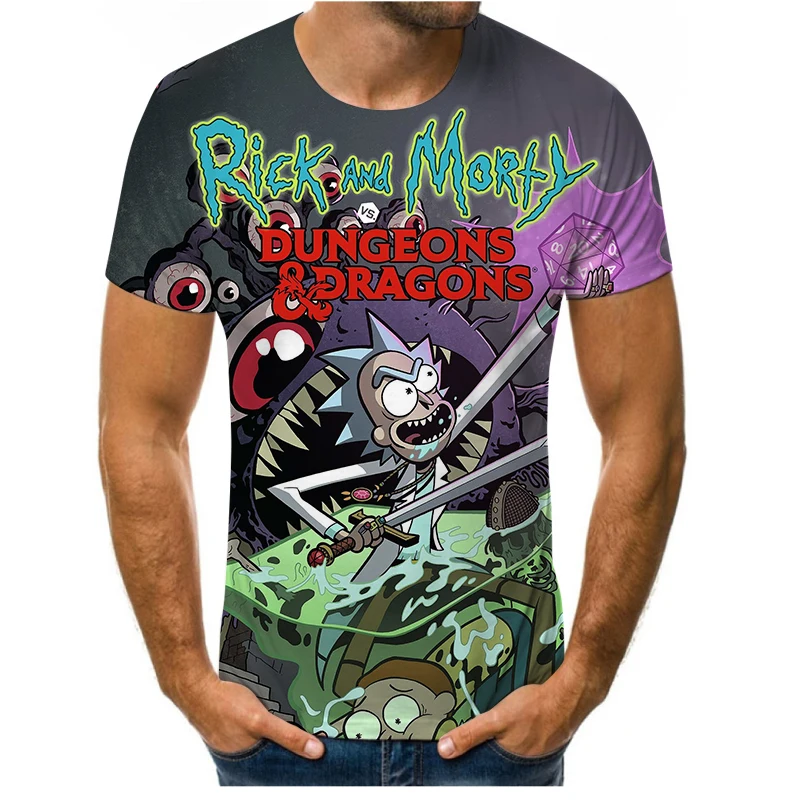 2021 summer fashion Rick men's 3D printed pattern T-shirt round neck street alley trend short-sleeved clothing
2021 summer fashion Rick men's 3D printed pattern T-shirt round neck street alley trend short-sleeved clothing