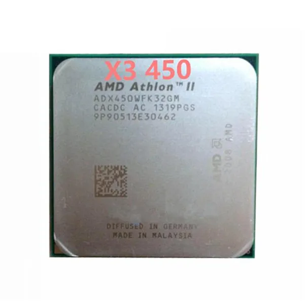 Бесплатная доставка AMD Athlon II X3 450 3 2 ГГц сокет AM3 938 pin двухъядерный процессор 1 5 м