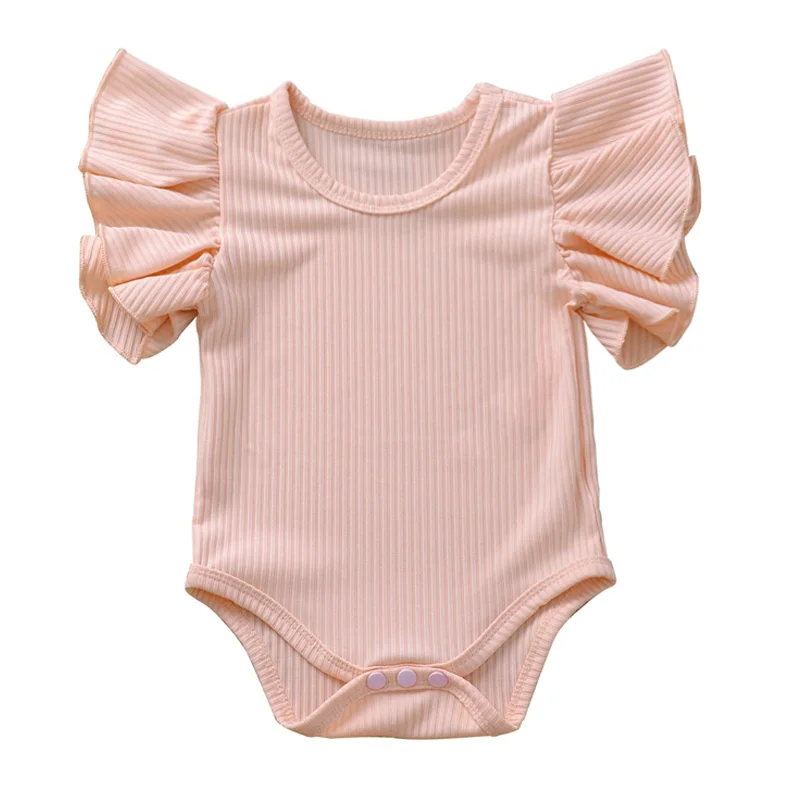 Summer Newborn Baby Girls Ruffles Romper Short Sleeve Jumpsuit Romper Ribbed Knitted Infant Summer Clothes High Quality Outfits
Summer Newborn Baby Girls Ruffles Romper Short Sleeve Jumpsuit Romper Ribbed Knitted Infant Summer Clothes High Quality Outfits