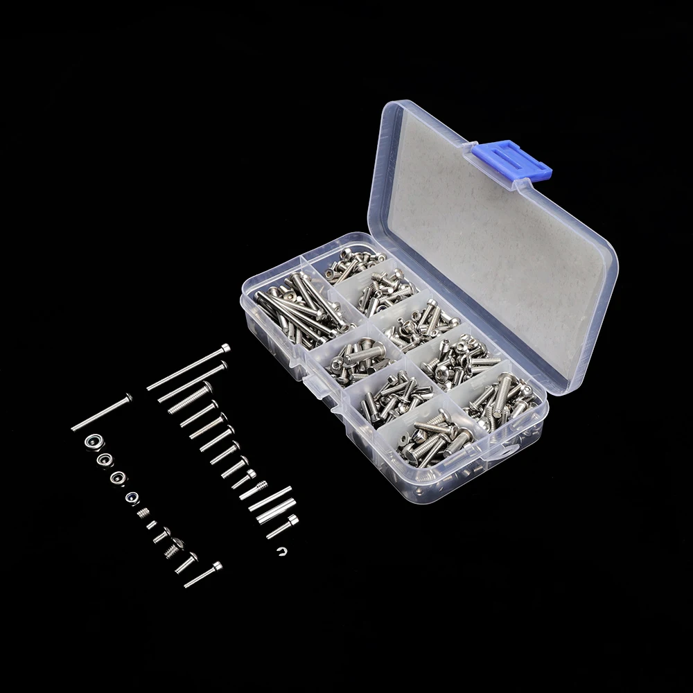 RC Car M2 M2. 5M3 M4 Stainless Steel Socket Head Screw Nut Set for 1/10 Track-type Axial SCX10 90046 Classification Kit
RC Car M2 M2. 5M3 M4 Stainless Steel Socket Head Screw Nut Set for 1/10 Track-type Axial SCX10 90046 Classification Kit