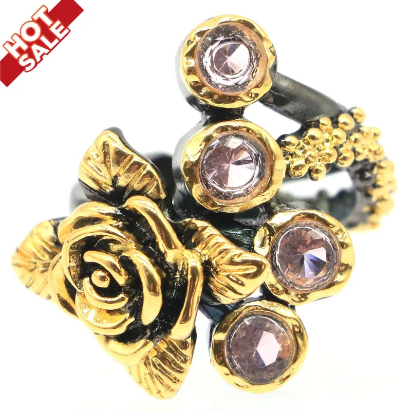 27x25mm Neo-Gothic Flowers Vintage Created Pink Kunzite For Women Black Gold Silver Rings Punk Eye Catching
27x25mm Neo-Gothic Flowers Vintage Created Pink Kunzite For Women Black Gold Silver Rings Punk Eye Catching