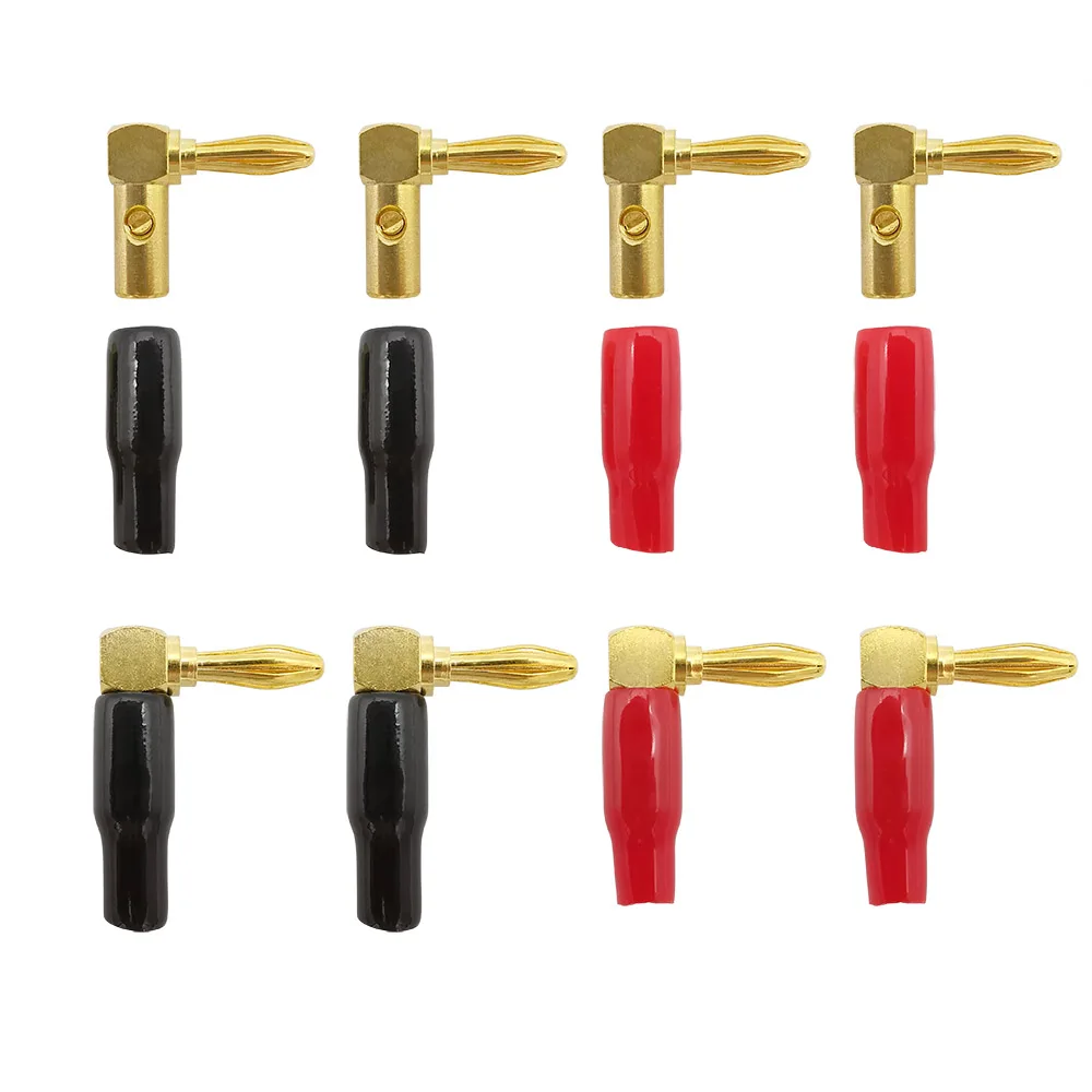 1/2Pair red and black 4mm Banana Plug Screw Right Angle 90 Degree L Type Binding Post Amplifiers Adapter Connector Video Speaker
1/2Pair red and black 4mm Banana Plug Screw Right Angle 90 Degree L Type Binding Post Amplifiers Adapter Connector Video Speaker