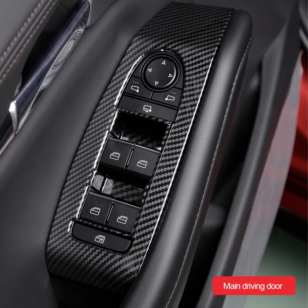 Black Car Door Window Lift Switch Cover Carbon Fiber Power Window Button Sticker For Mazda CX30 3 Axela BP 2020 2021
Black Car Door Window Lift Switch Cover Carbon Fiber Power Window Button Sticker For Mazda CX30 3 Axela BP 2020 2021