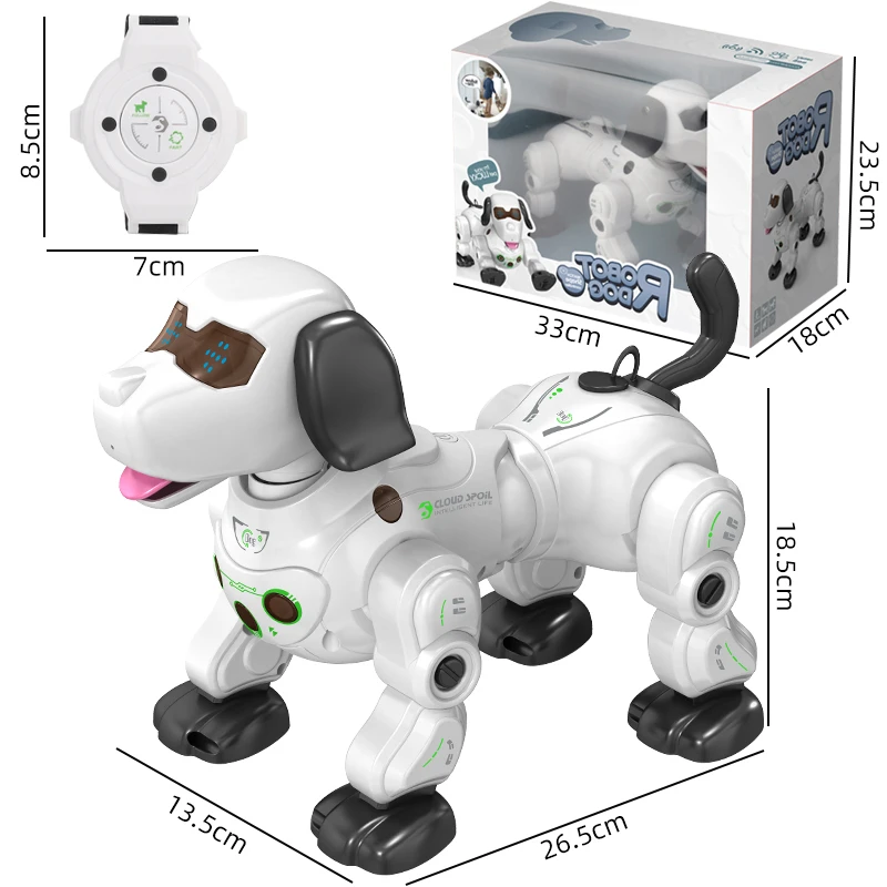 New Arrival Remote Control Smart Robot Dog Programable 2.4G Wireless Intelligent Talking Robot Dog Electronic Pet Kids Toy
New Arrival Remote Control Smart Robot Dog Programable 2.4G Wireless Intelligent Talking Robot Dog Electronic Pet Kids Toy
