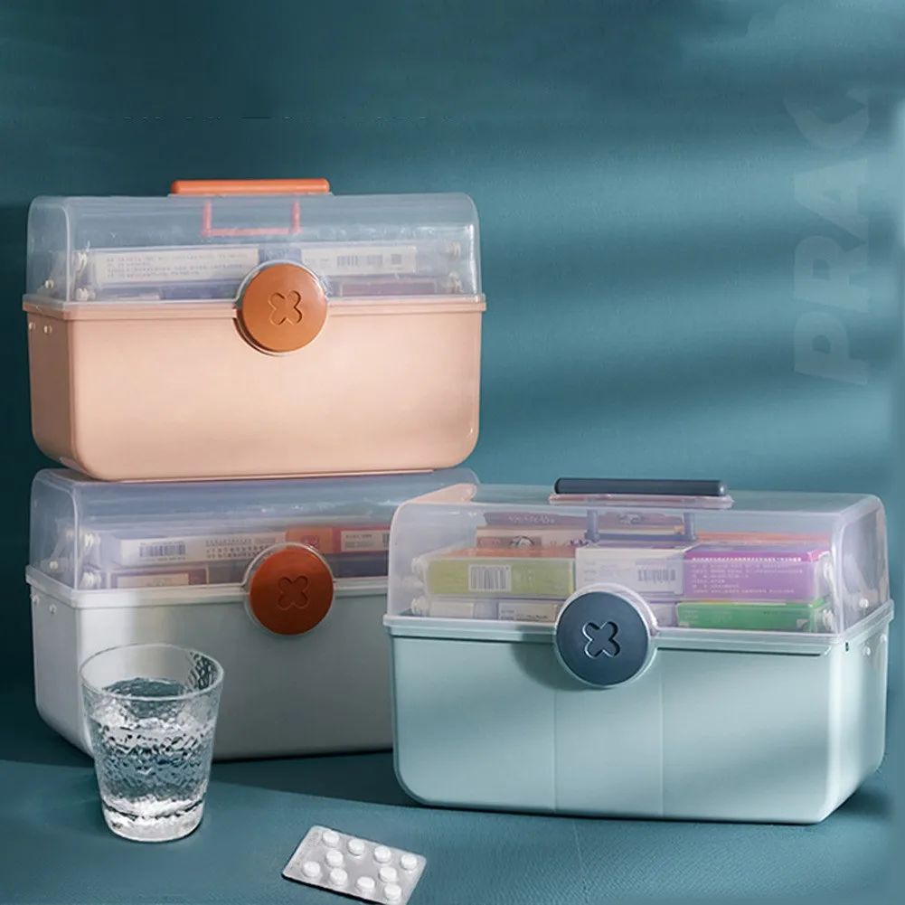 Multilayer Portable Medicine Organizer Storage Family Emergency Kit Box Container Medicine Chest First Aid Storage Box With Hand
Multilayer Portable Medicine Organizer Storage Family Emergency Kit Box Container Medicine Chest First Aid Storage Box With Hand