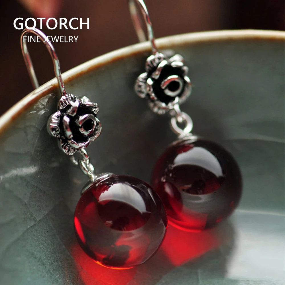 Real 925 Sterling Silver Jewelry Natural Stone Earrings for Women Red Garnet and White Opal Retro Beautiful Rose Flower Carved
Real 925 Sterling Silver Jewelry Natural Stone Earrings for Women Red Garnet and White Opal Retro Beautiful Rose Flower Carved