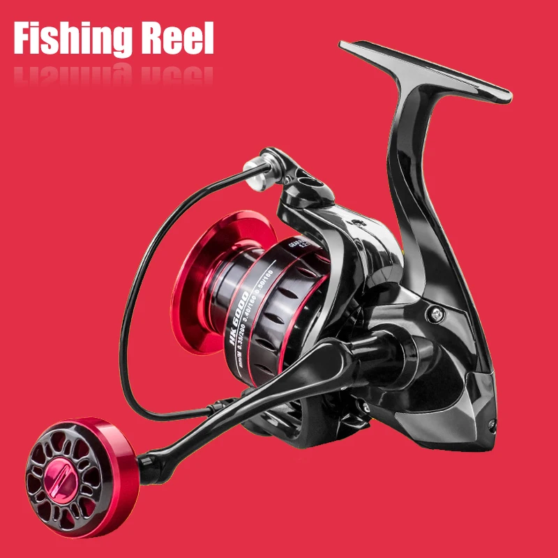 Speed Fishing Reel HK500-7000 Metal Grip 5.2:1 Max Drag 8kg All metal oblique spool Spinning Reel Carp Fishing Saltwater Reel
Speed Fishing Reel HK500-7000 Metal Grip 5.2:1 Max Drag 8kg All metal oblique spool Spinning Reel Carp Fishing Saltwater Reel