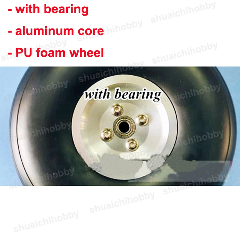 1pcs Model Aircraft 5.5inch 6inch Aluminum Core PU Foam Wheel w Bearing Landing Gear Tire Shaft Hole 6mm for RC Fixed-wing Drone
1pcs Model Aircraft 5.5inch 6inch Aluminum Core PU Foam Wheel w Bearing Landing Gear Tire Shaft Hole 6mm for RC Fixed-wing Drone