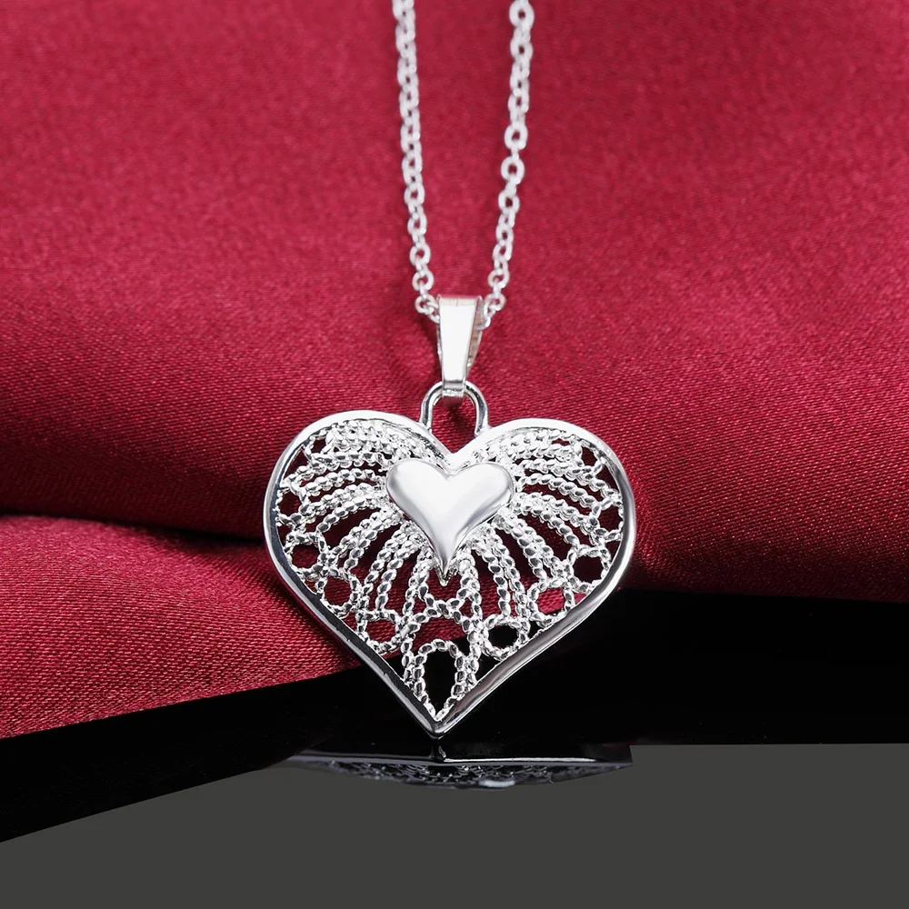 925 Stamp Hollow Carved Heart Pendants And Necklaces For Women Wedding Party Fashion Jewelry 2021 Free Shipping
925 Stamp Hollow Carved Heart Pendants And Necklaces For Women Wedding Party Fashion Jewelry 2021 Free Shipping