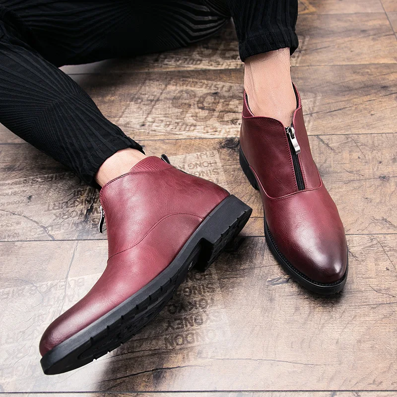 2021 Genuine Leather Martin Boots Men Handmade Chelsea Ankle Botas for Male Vintage Casual Soft Fashion Dress Business Shoes
2021 Genuine Leather Martin Boots Men Handmade Chelsea Ankle Botas for Male Vintage Casual Soft Fashion Dress Business Shoes