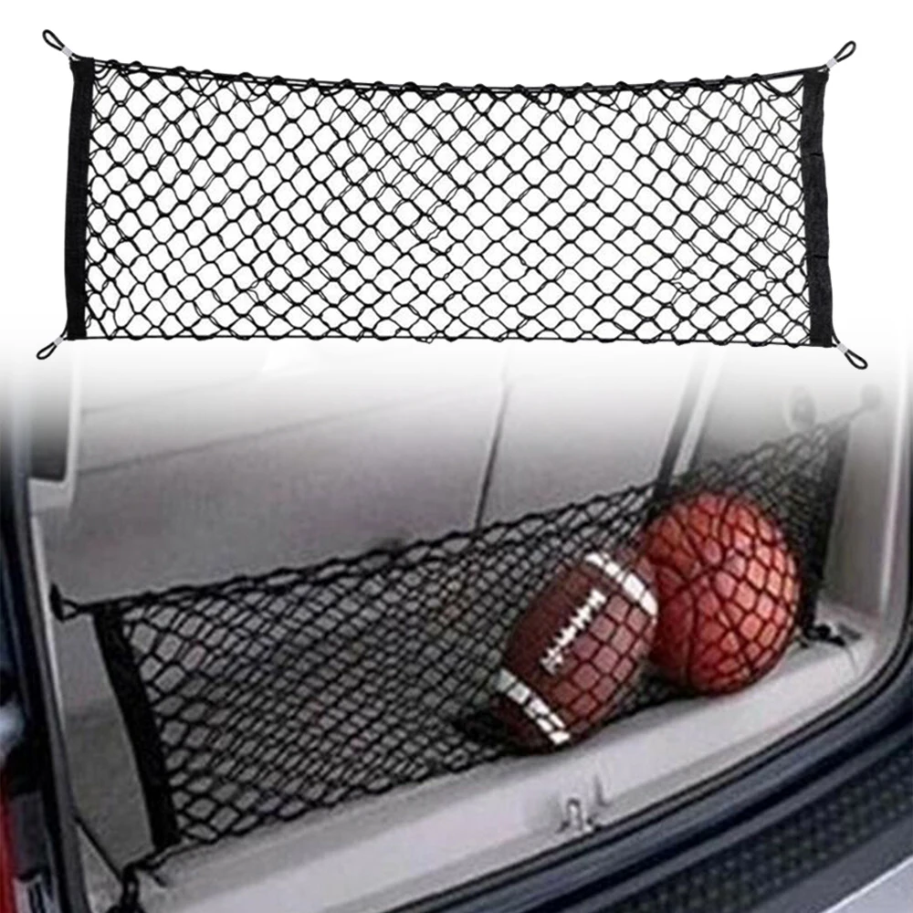 Universal Car SUV RV Trunk Cargo Net Storage Bag Elastic Nylon Netting Organizer 110x50cm
Universal Car SUV RV Trunk Cargo Net Storage Bag Elastic Nylon Netting Organizer 110x50cm