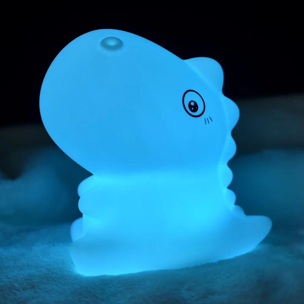 Cartoon Led Night Light USB Rechargeable Soft Silicone Dinosaur Toy Nursery Night Lamp for Baby Gift Children Bedroom Present
Cartoon Led Night Light USB Rechargeable Soft Silicone Dinosaur Toy Nursery Night Lamp for Baby Gift Children Bedroom Present