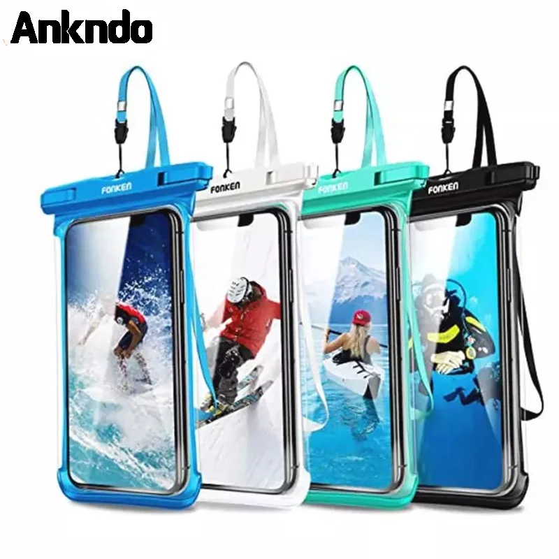 ANKNDO Universal Waterproof Phone Case For Iphone 12 Pro Xs Max Samsung Water Proof Bag Full Transparency Underwater Dry Pouch
ANKNDO Universal Waterproof Phone Case For Iphone 12 Pro Xs Max Samsung Water Proof Bag Full Transparency Underwater Dry Pouch