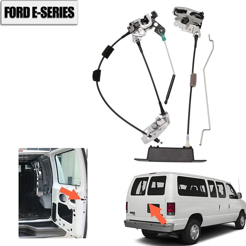 Задняя дверная защелка в сборе с кабелем и стержнем для Ford E150 E250 E350 1992-2019 8C2Z-15431A02-C 8C2Z-15431A03-A, LH и RH
Задняя дверная защелка в сборе с кабелем и стержнем для Ford E150 E250 E350 1992-2019 8C2Z-15431A02-C 8C2Z-15431A03-A, LH и RH