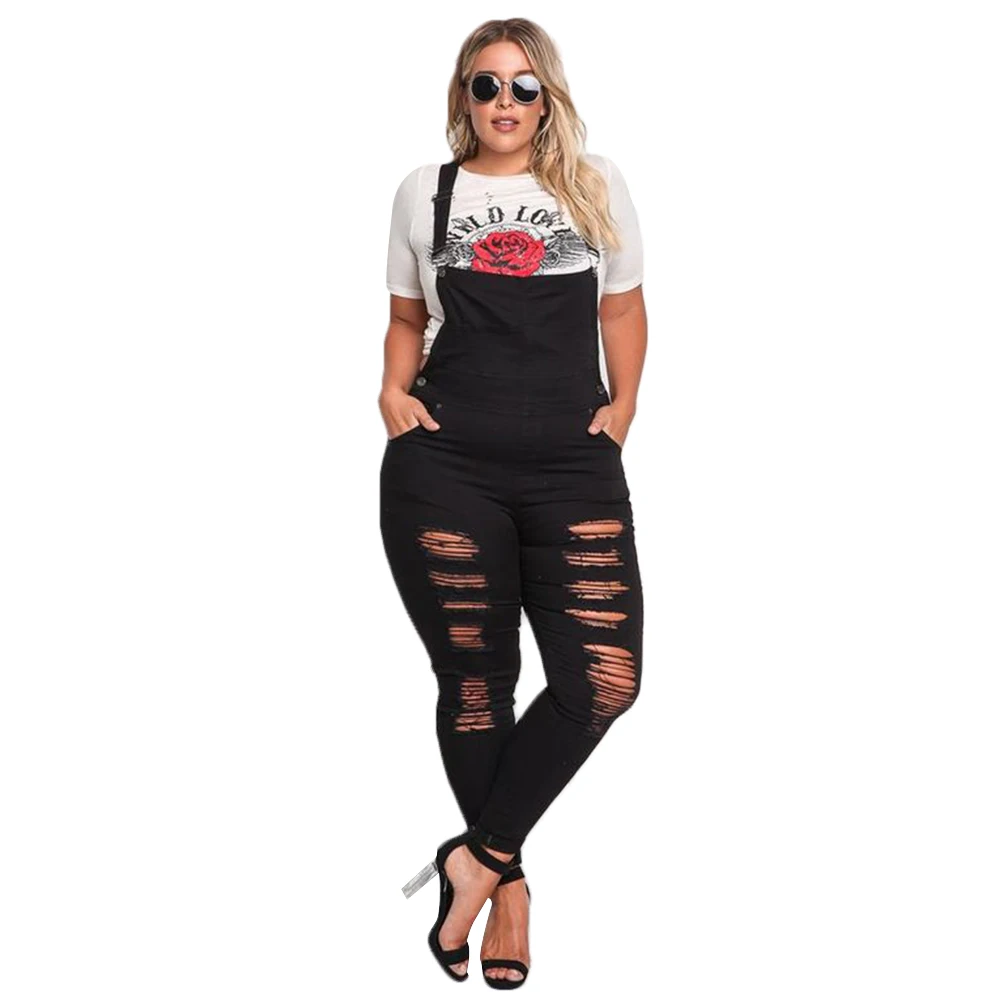 Plus Size Ladies Jumpsuit Romper Female Casual Denim Rip Skinny Ripped Women Bodysuit Denim Pants Jeans Bib Large Jumpsuits D25
Plus Size Ladies Jumpsuit Romper Female Casual Denim Rip Skinny Ripped Women Bodysuit Denim Pants Jeans Bib Large Jumpsuits D25
