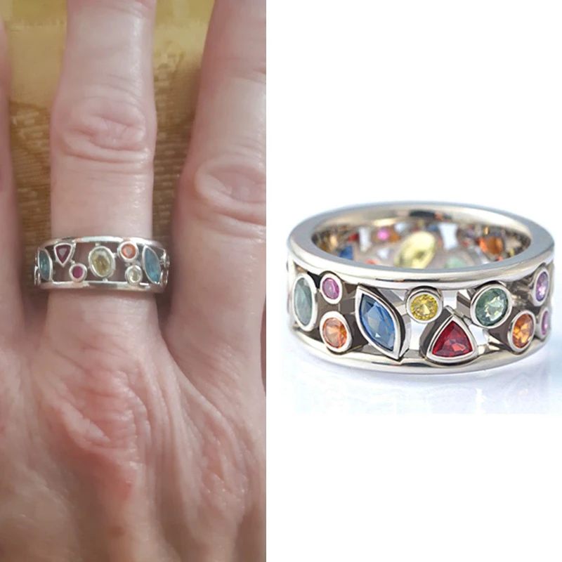 Fashion Women Multicolor Hollow Out Geometric Stone Zircon Ring Casual Party Geometric Elegant Finger Ring Jewelry
Fashion Women Multicolor Hollow Out Geometric Stone Zircon Ring Casual Party Geometric Elegant Finger Ring Jewelry