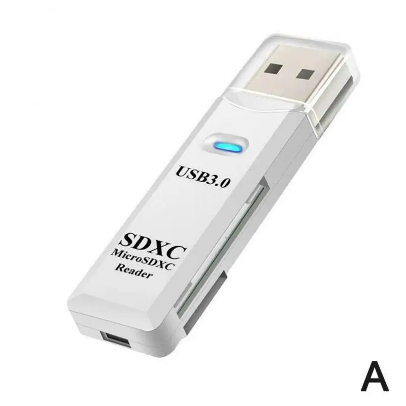 

USB3.0 2 в 1 кард-ридер для ПК микро SD карты памяти для хранения устройство для чтения карт USB 3 Multi-Card Reader Писатель адаптер флэш-накопитель