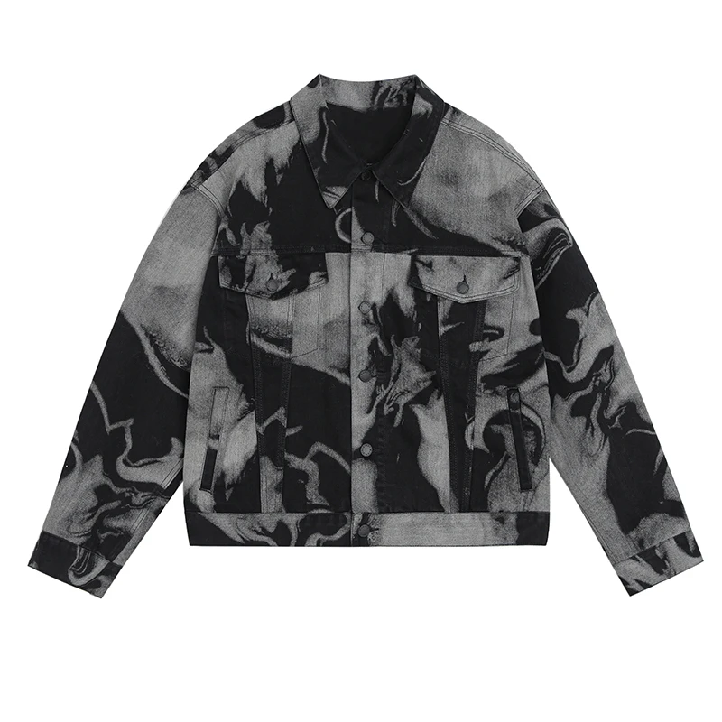 PERHAPS U Women Causal Denim Cotton Black Tie Dye Single Breasted Boyfrind Oversize Turn Down Collar Loose Denim Jacket C3013
PERHAPS U Women Causal Denim Cotton Black Tie Dye Single Breasted Boyfrind Oversize Turn Down Collar Loose Denim Jacket C3013