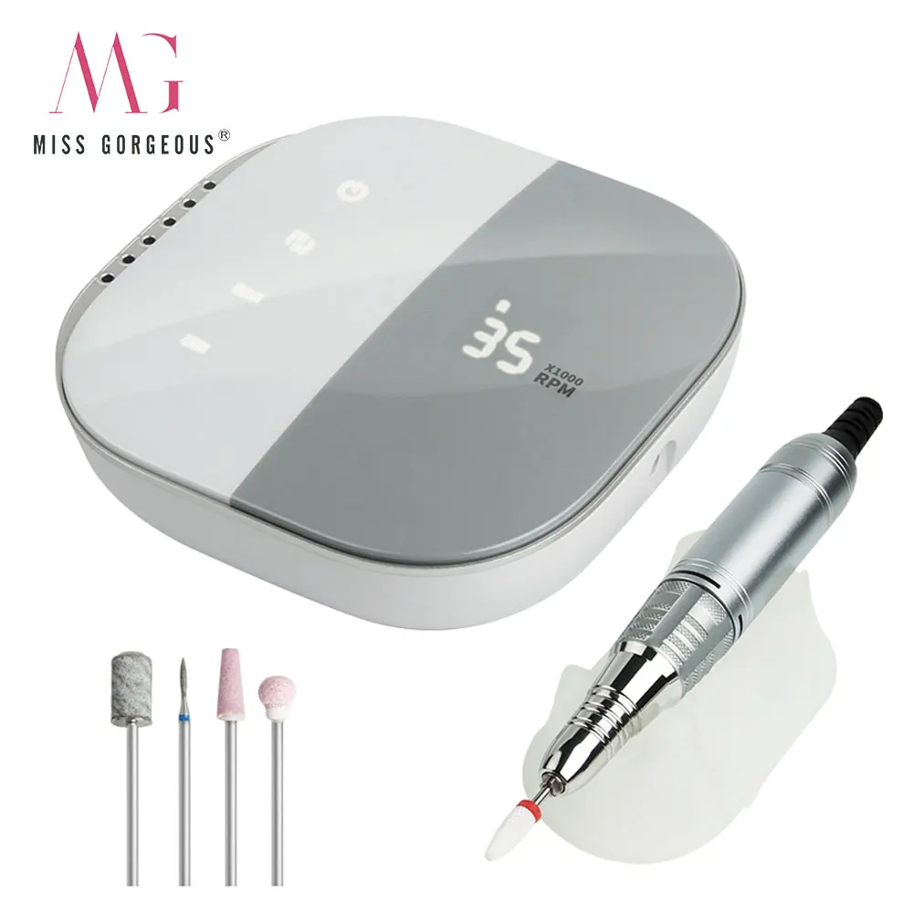 Electric Nail Drill Machine 35000 RPM File HD Display Metal Tools Manicure Bits Polisher | Красота и здоровье