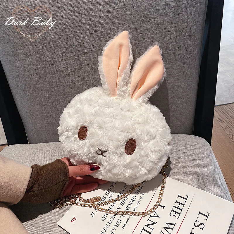 Cute Rabbit Plush Bag Personalized Chain Shoulder Bag New Style Crossbody Cartoon Bag Girl
Cute Rabbit Plush Bag Personalized Chain Shoulder Bag New Style Crossbody Cartoon Bag Girl
