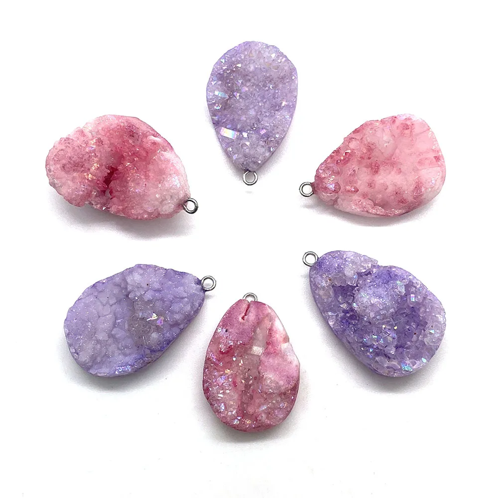Natural Stone Amethyst Pink Crystal Color Necklace Pendant Drop-shaped Quartz Gem Pendant DIY Handmade Jewelry Accessories
Natural Stone Amethyst Pink Crystal Color Necklace Pendant Drop-shaped Quartz Gem Pendant DIY Handmade Jewelry Accessories