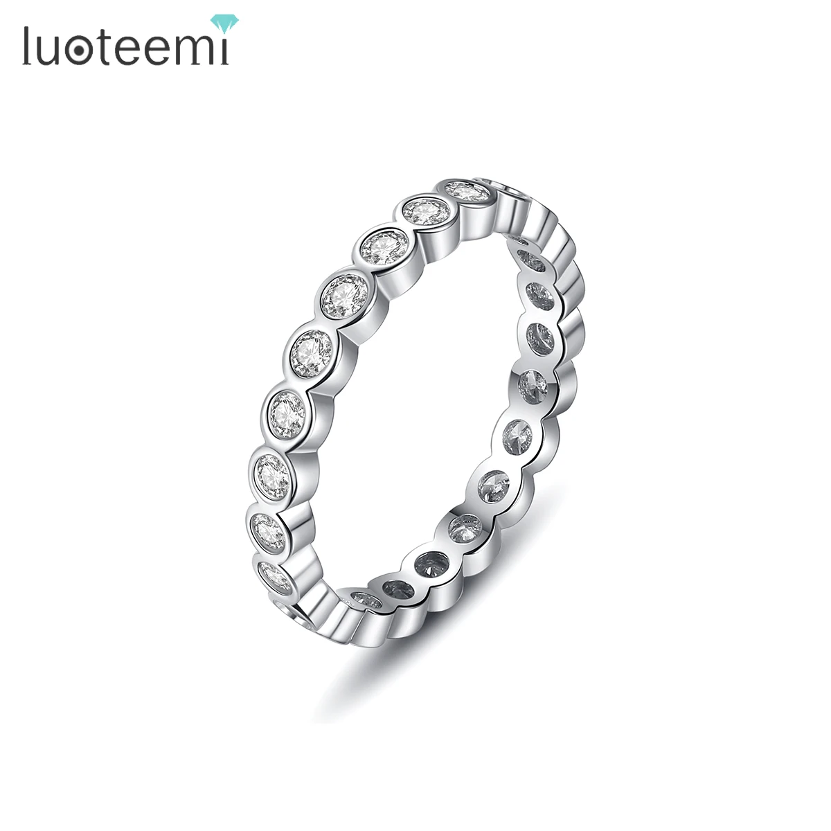 LUOTEEMI New Dce Minimalist Thin Ring for Women Wedding Brilliant Cubic Zircon High Quality Versatile Female Finger Ring Jewelry
LUOTEEMI New Dce Minimalist Thin Ring for Women Wedding Brilliant Cubic Zircon High Quality Versatile Female Finger Ring Jewelry