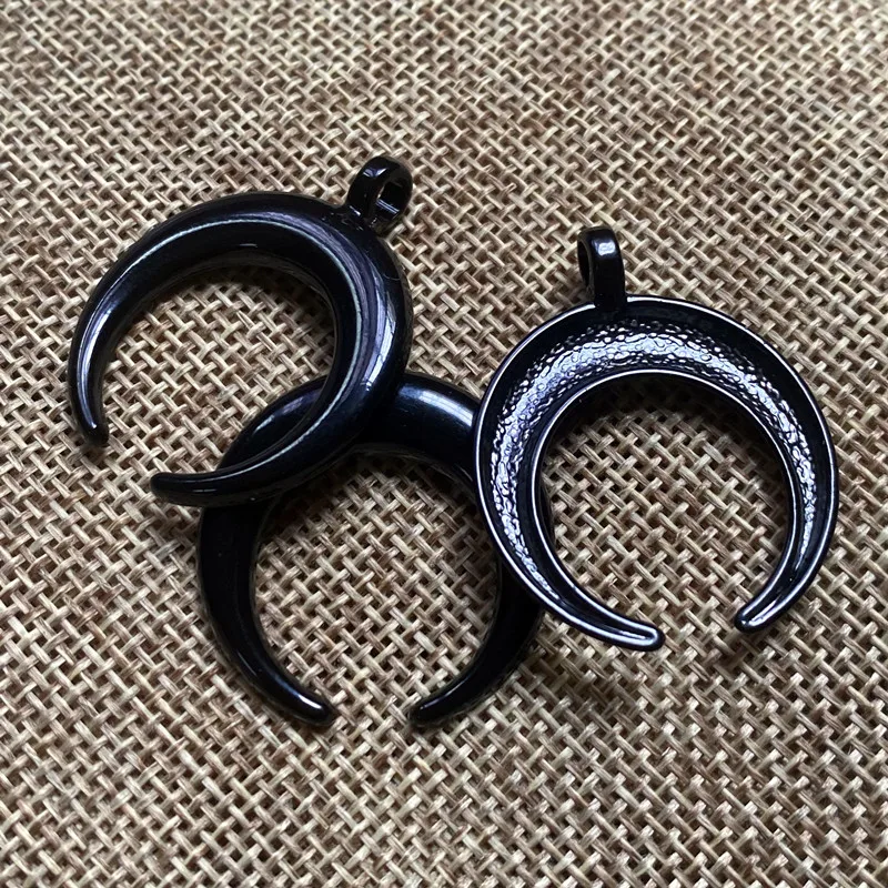 6pcs Black Crescent Moon Pendant, Charms Jewelry DIY Necklace Bracelet Key Chain Aesthetic Accessories,Jewelry Making Supplies
6pcs Black Crescent Moon Pendant, Charms Jewelry DIY Necklace Bracelet Key Chain Aesthetic Accessories,Jewelry Making Supplies