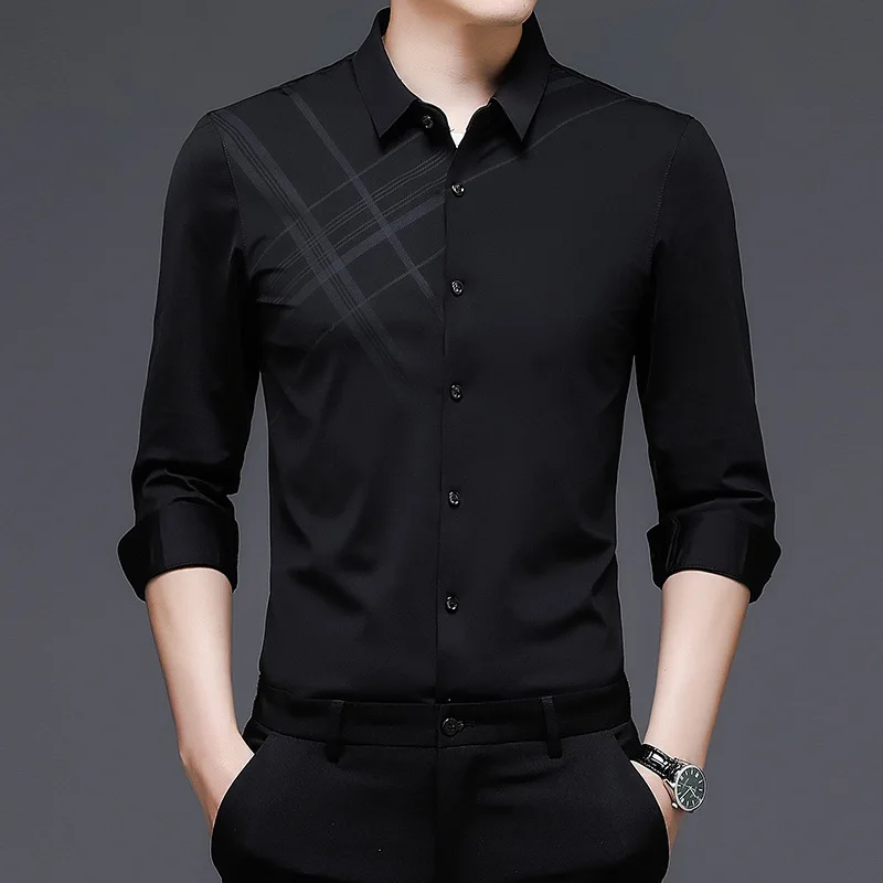 Hengyuanxiang short sleeve shirt men's middle-aged shirt father's trackless shirt casual business printing half sleeve shirt
Hengyuanxiang short sleeve shirt men's middle-aged shirt father's trackless shirt casual business printing half sleeve shirt