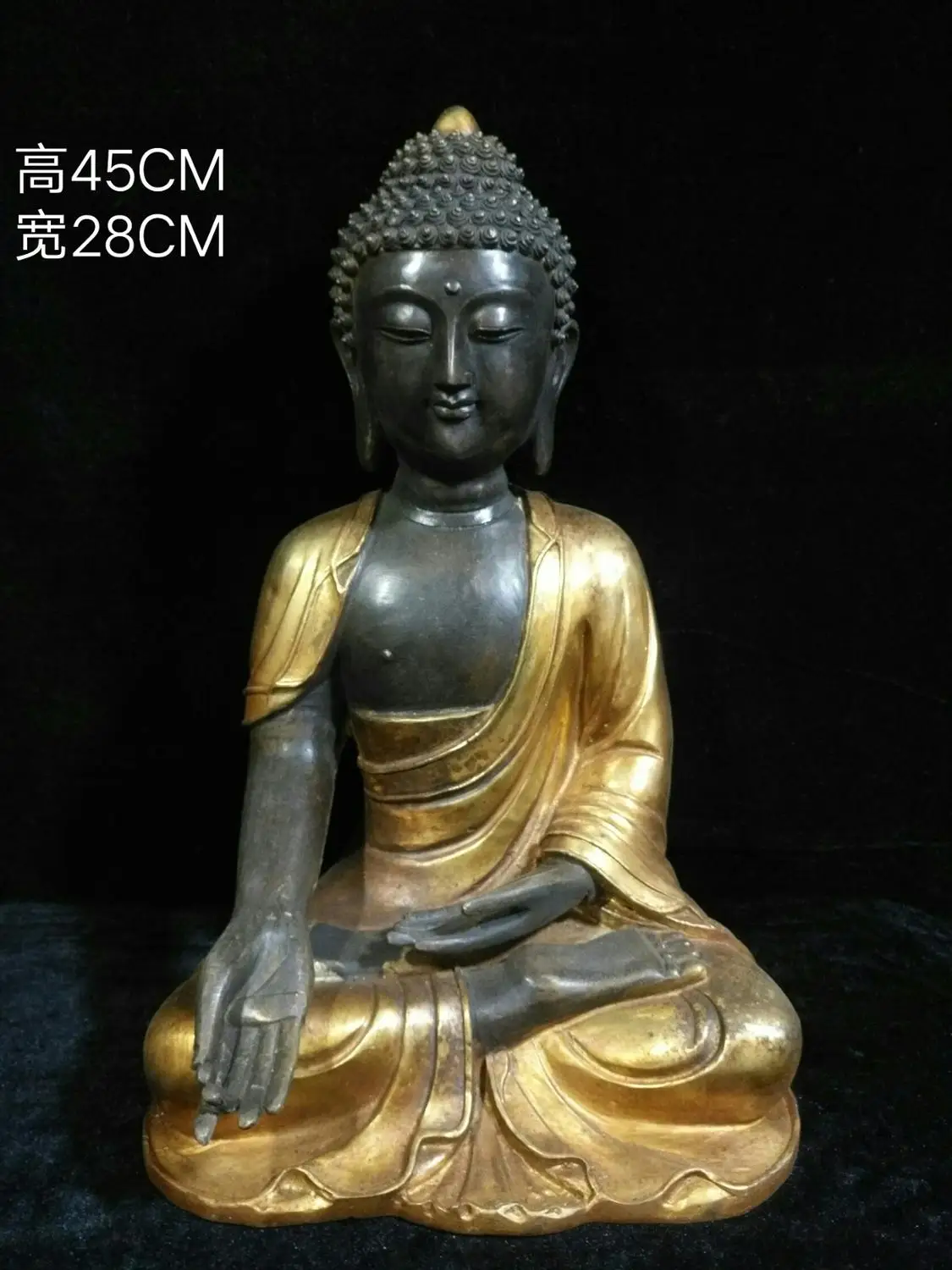 18" Tibet Buddhism Temple bronze Gilt gold Shakyamuni Buddha Founder of Buddhism Amitabha Buddha Statue Gautama Siddhartha
18" Tibet Buddhism Temple bronze Gilt gold Shakyamuni Buddha Founder of Buddhism Amitabha Buddha Statue Gautama Siddhartha