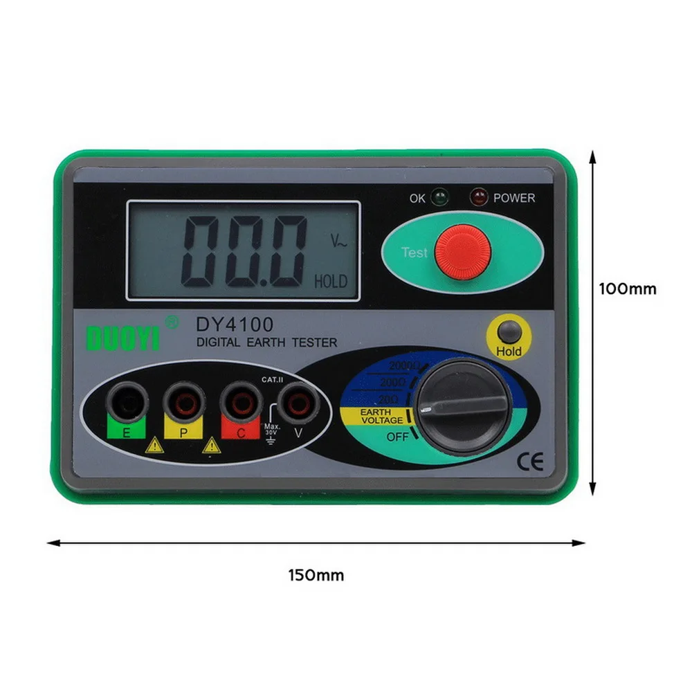 0-2000 Megohmmeter Digital Earth Tester Ground Resistance Tester Meter Real Digital Tester Digital Earth Ground
0-2000 Megohmmeter Digital Earth Tester Ground Resistance Tester Meter Real Digital Tester Digital Earth Ground