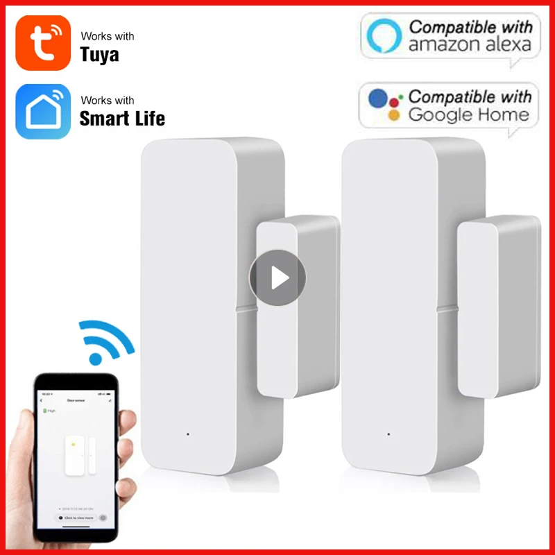 Смарт-детекторы открытия/закрытия двери Tuya, Wi-Fi, домашняя сигнализация, совместимая с Alexa Google Home, управление через приложение Tuya Home
Смарт-детекторы открытия/закрытия двери Tuya, Wi-Fi, домашняя сигнализация, совместимая с Alexa Google Home, управление через приложение Tuya Home