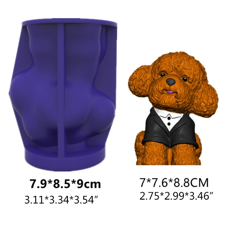 20CF 3D Toy Cute Dog Epoxy Resin Mold Ornaments Home Decorations Casting Silicone Mould DIY Crafts Plaster Candle Mold 
20CF 3D Toy Cute Dog Epoxy Resin Mold Ornaments Home Decorations Casting Silicone Mould DIY Crafts Plaster Candle Mold