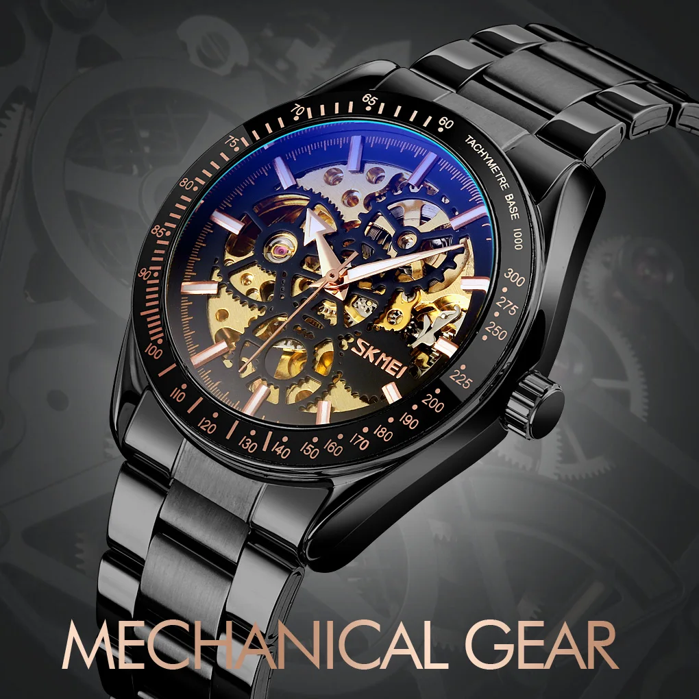 SKMEI Automatic Watches Mens Hollow Mechanical Wristwatches Men Luminous Point Colorful Watch Hour Fashion men watch 9194
SKMEI Automatic Watches Mens Hollow Mechanical Wristwatches Men Luminous Point Colorful Watch Hour Fashion men watch 9194