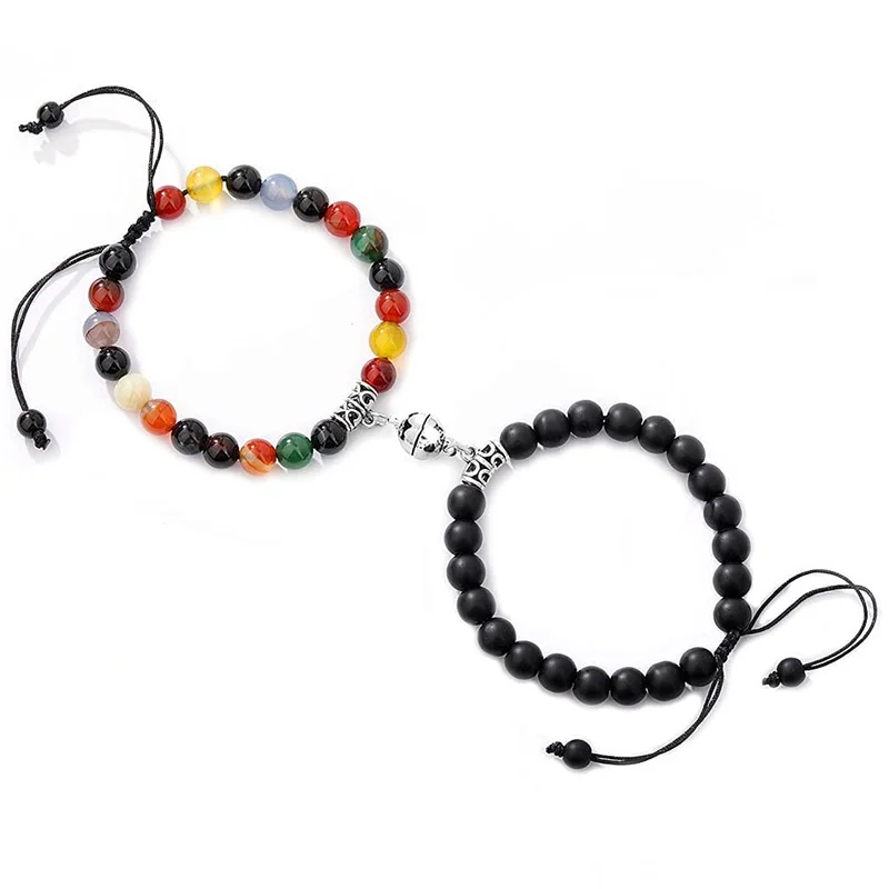 2Pcs/set Couples Matching Bracelets Magnetic Attraction Natural Stone Chakra Bracelet Jewelry for Lover Women Friendship Jewelry
2Pcs/set Couples Matching Bracelets Magnetic Attraction Natural Stone Chakra Bracelet Jewelry for Lover Women Friendship Jewelry