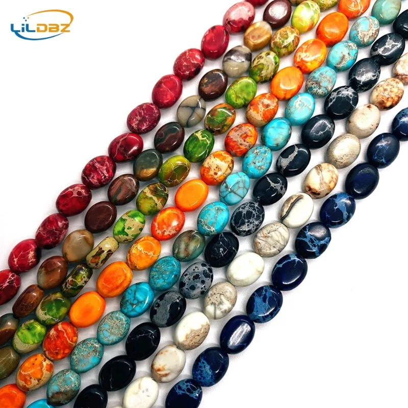 Natural Stone Turquoise Oval Loose Beads 7x9mm Imperial Stone Necklace Beads for DIY Bracelet Earrings Jewelry Accessories 38cm
Natural Stone Turquoise Oval Loose Beads 7x9mm Imperial Stone Necklace Beads for DIY Bracelet Earrings Jewelry Accessories 38cm