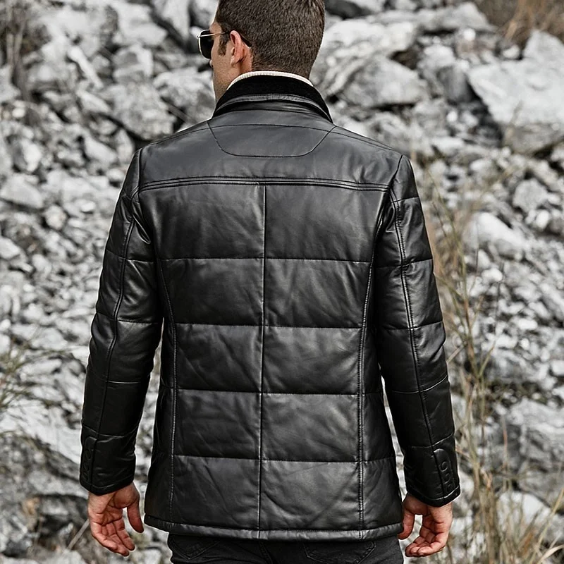 Top Brand Genuine Leather Mens Lapel Slim Fit Down Coats Winter Warm Long Sleeve Single Breasted Sheepskin Jackets Plus Size 6XL
Top Brand Genuine Leather Mens Lapel Slim Fit Down Coats Winter Warm Long Sleeve Single Breasted Sheepskin Jackets Plus Size 6XL